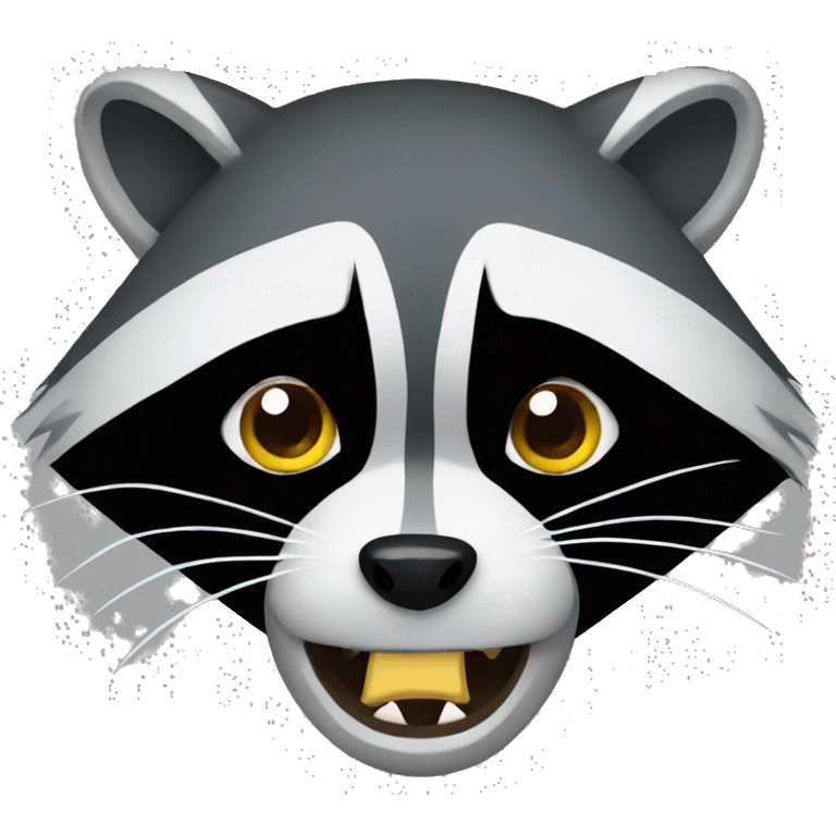 Raccoon angry emoji