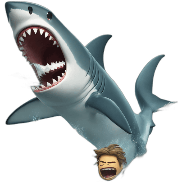 Shark attack emoji