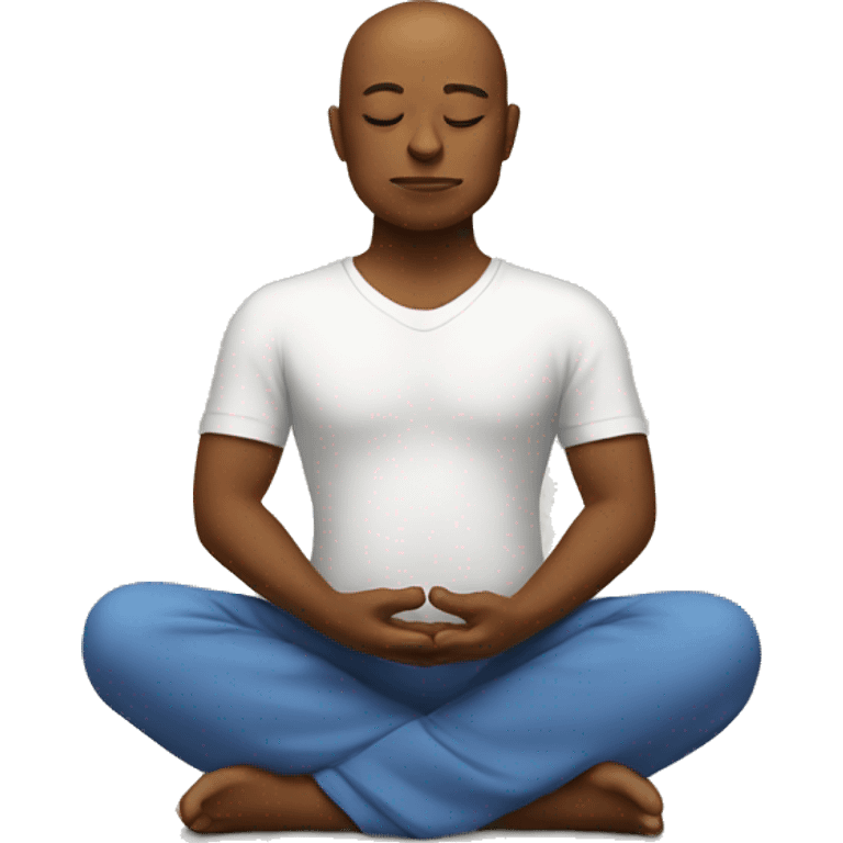 Meditating  emoji