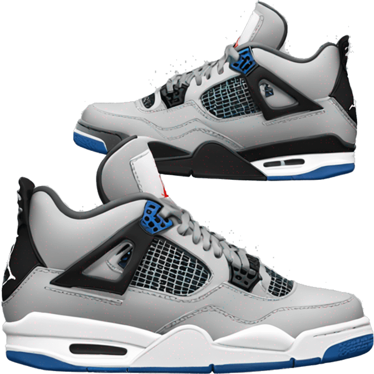 sneakers jordan 4 grey emoji