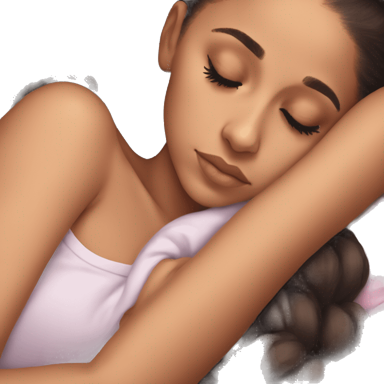 Ariana Grande sleeping emoji