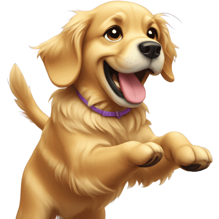 Golden Retriever Dancing emoji