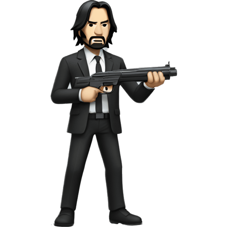 John wick holding a gun emoji