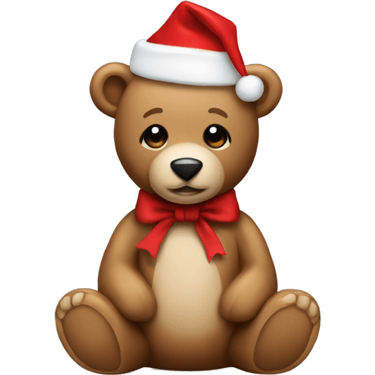 christmas teddy bear emoji