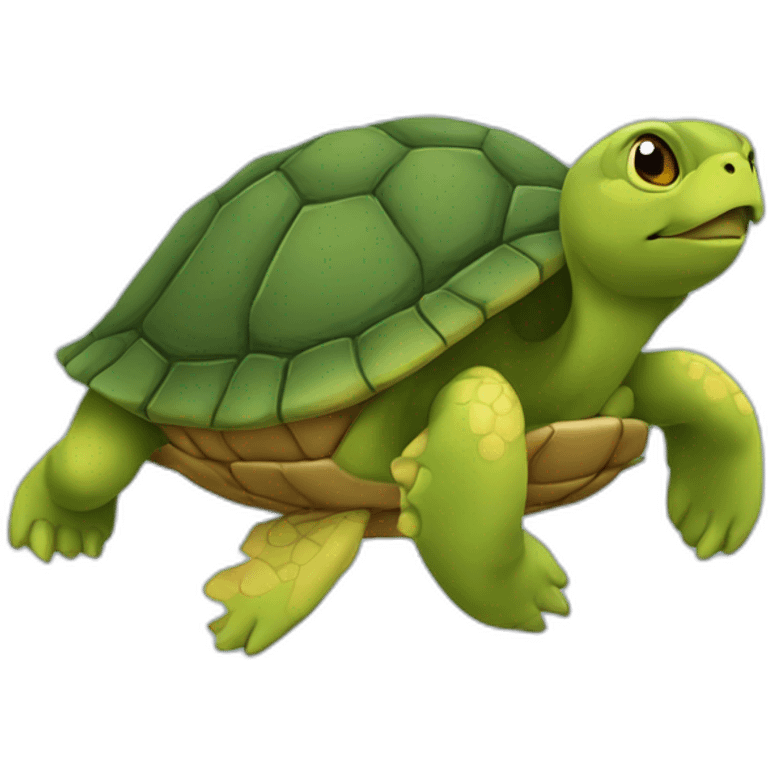 Tortue sur chat emoji