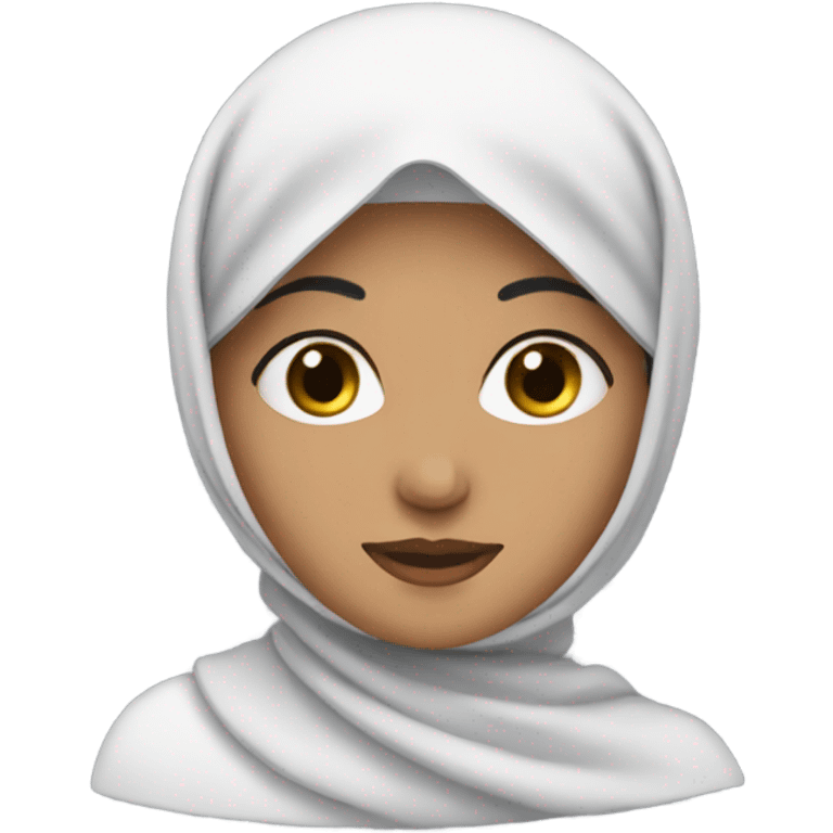 arab woman with black hair and headscarf  emoji