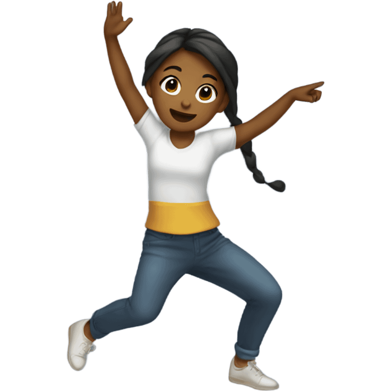 A girl dancing emoji