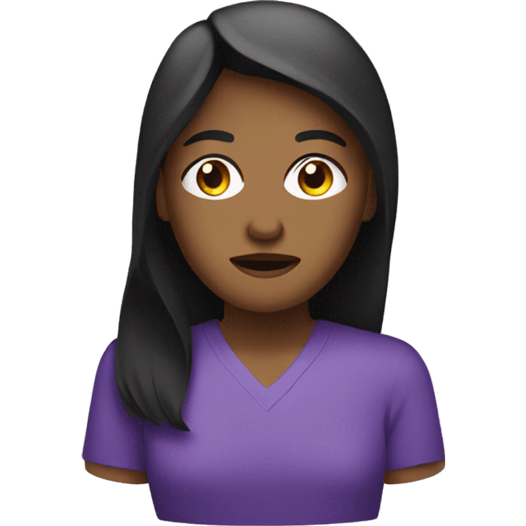 Purple domestic violence awareness  emoji