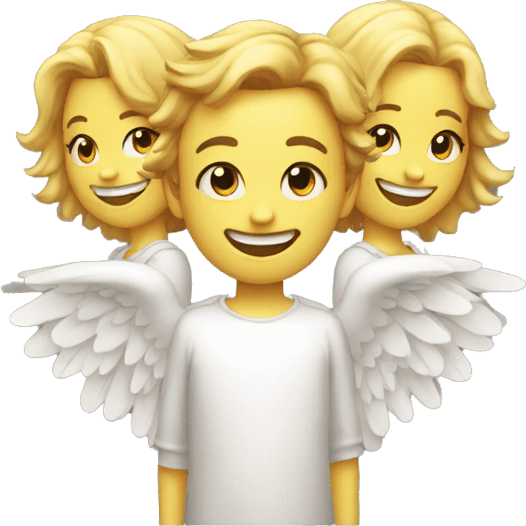 smiling-evil-face, and angel-halo emoji