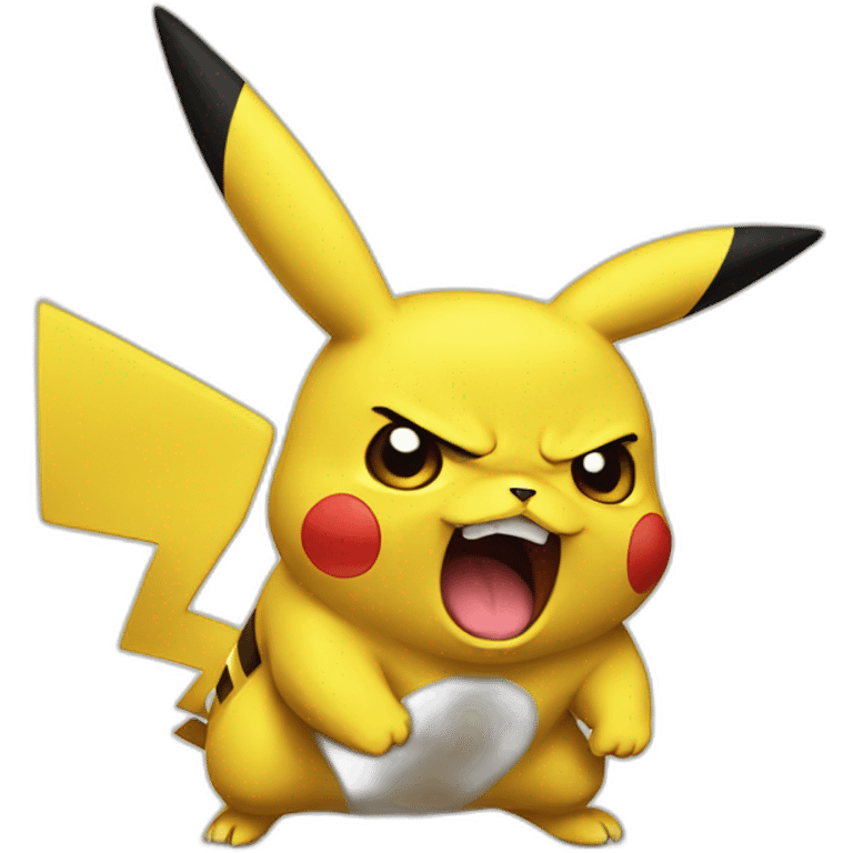 Angry pikachu emoji