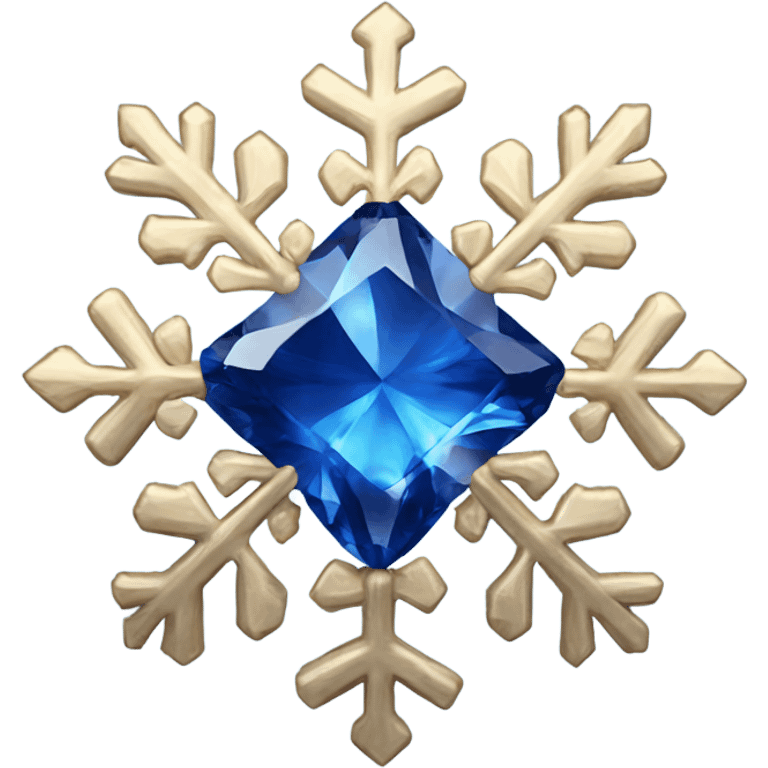 sapphire gemlike snowflake emoji