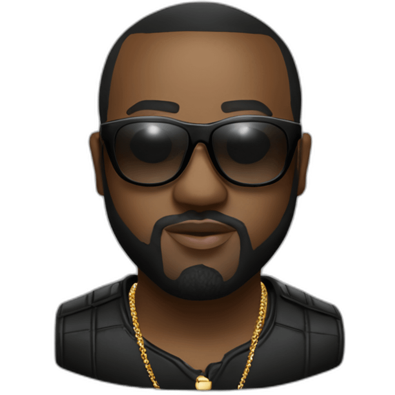 Maitre Gims lunette noir emoji