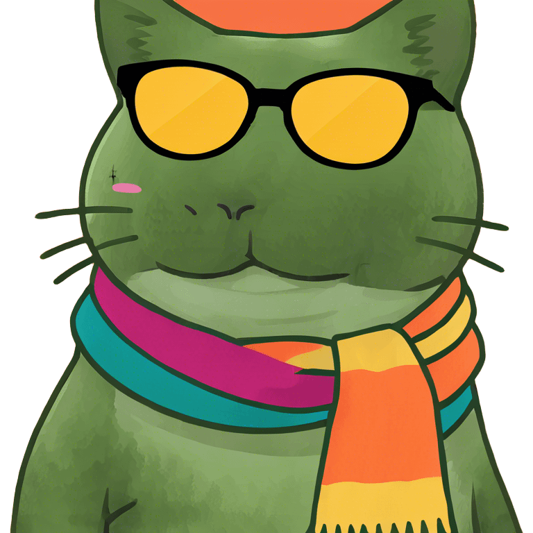 Cat with sunglasses emoji