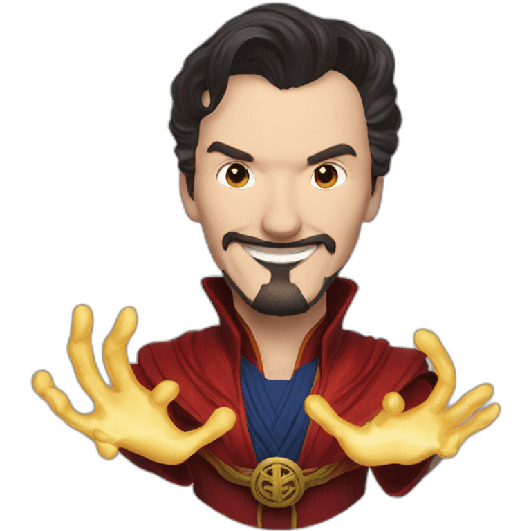 DR STRANGE WITH SMILING FACE emoji