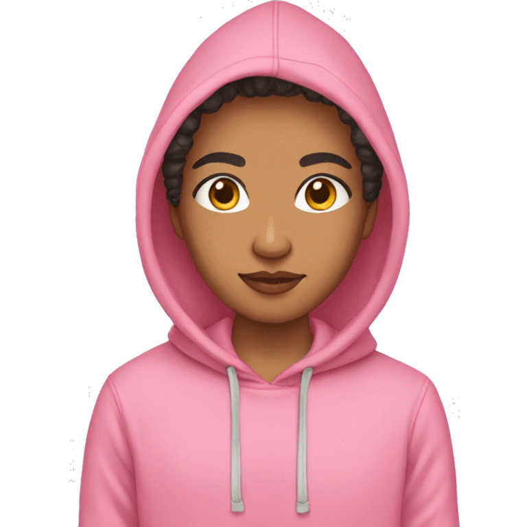 lightskin pink hoodie emoji