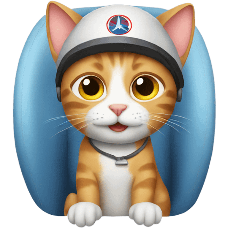 Cat in airplane  emoji