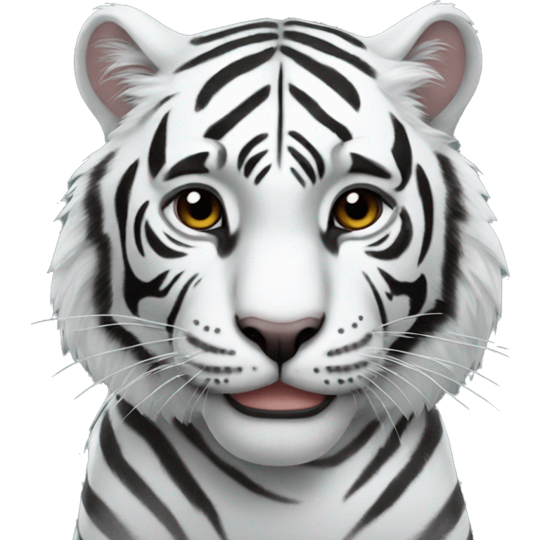 white tiger with black panther emoji