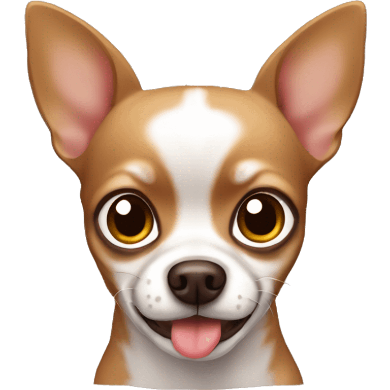 Brown chihuahua with blep  emoji