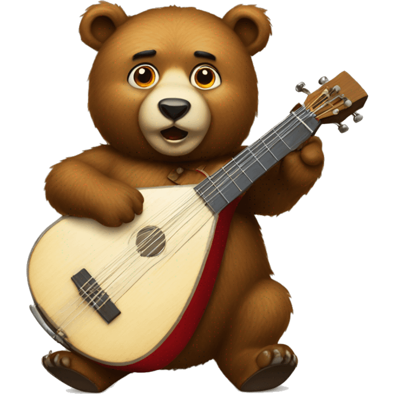 Russian bear balalaika emoji