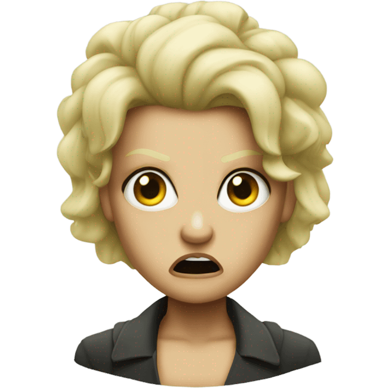 frankenstein blonde angry emoji