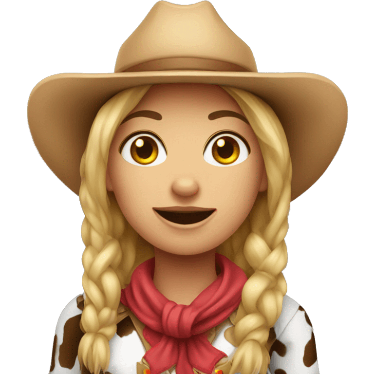 Cow girl emoji