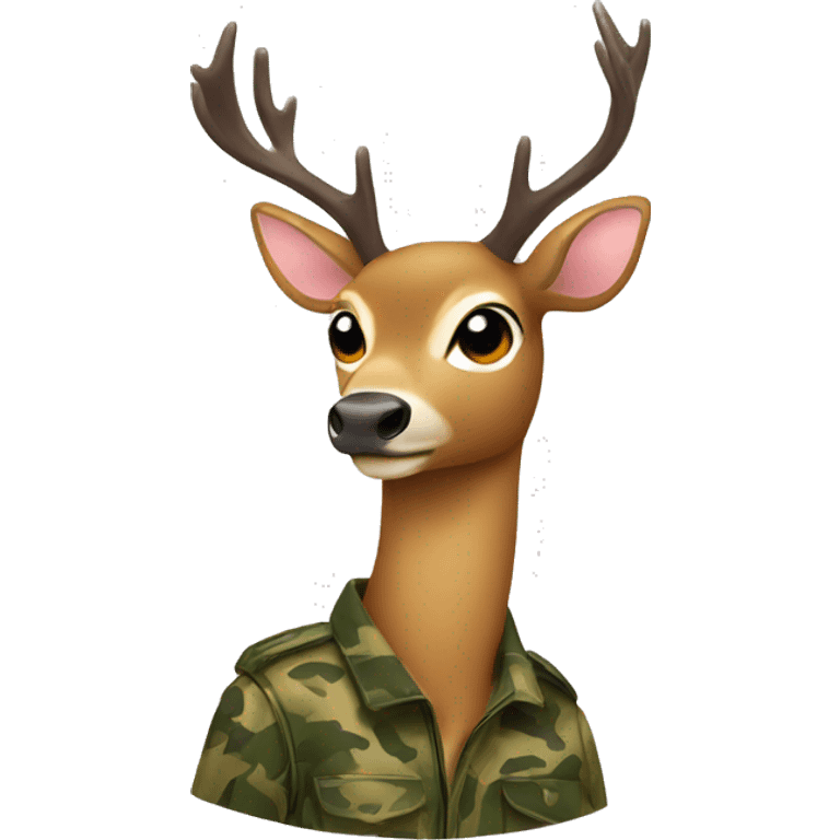 deer in camo  emoji