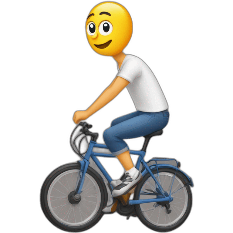 Éric zemour sur un 🚲 en faisant un signe de la main emoji