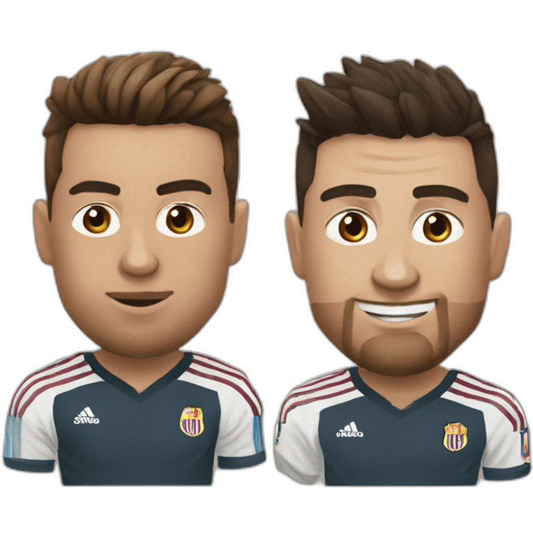 Ronaldo frappe messi emoji