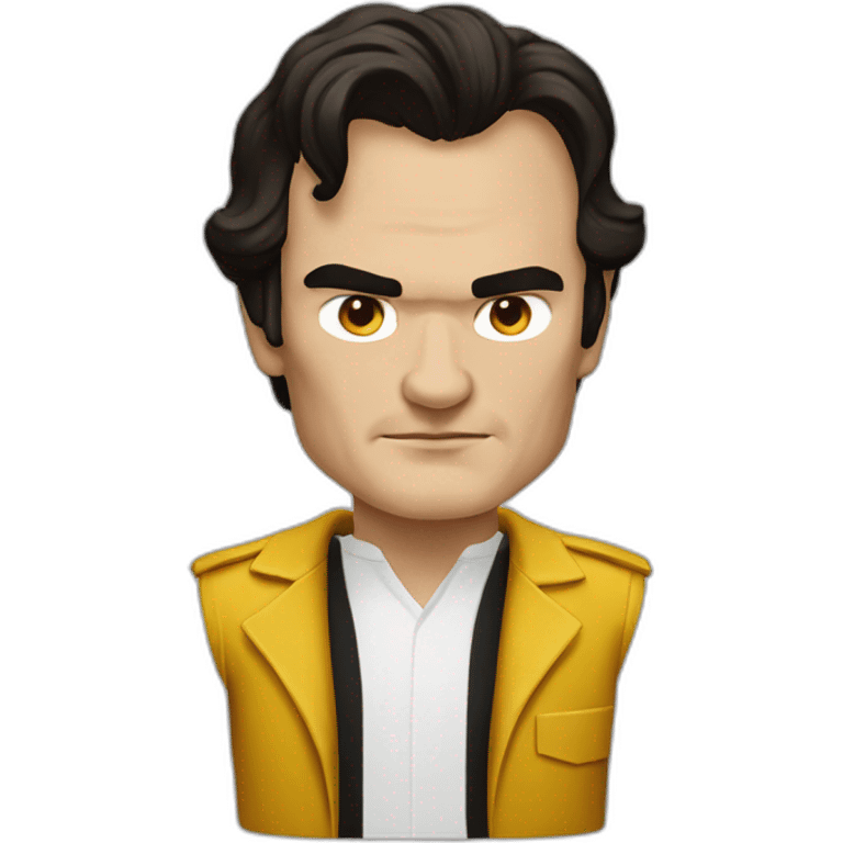 tarantino quentin portrait, front view emoji