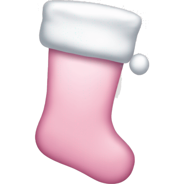  light pink Christmas stocking emoji