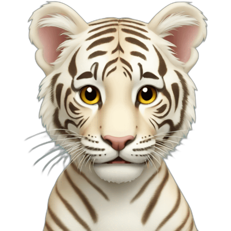 Tigre albinos emoji