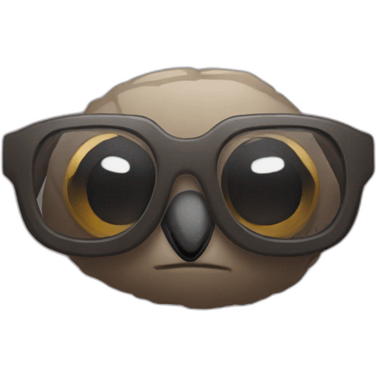 kaka stone with glasses emoji