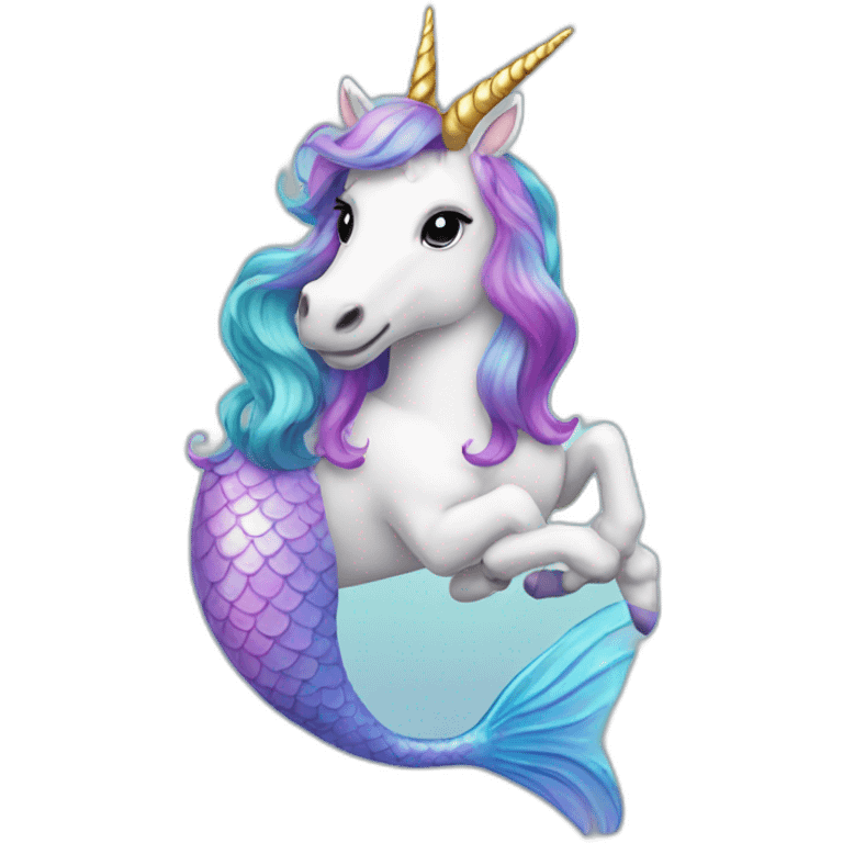 Unicorn mermaid emoji