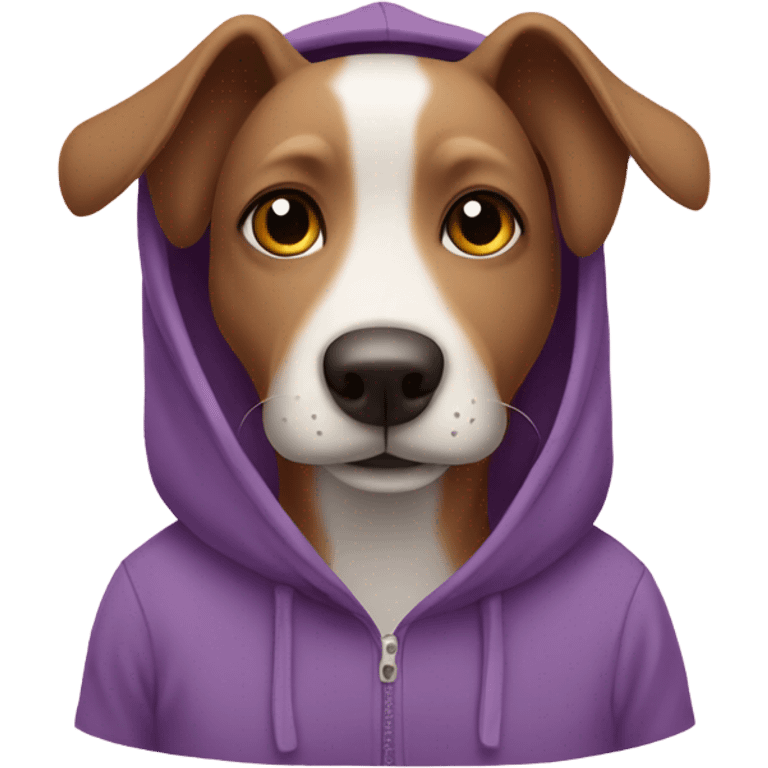 dog wearing hoodie  emoji