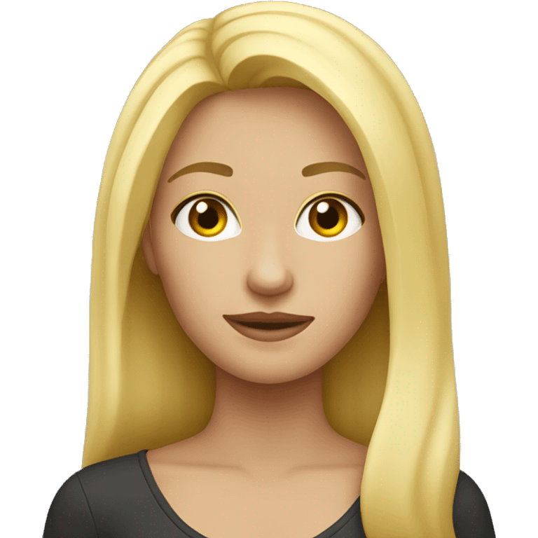 A blonde girl emoji