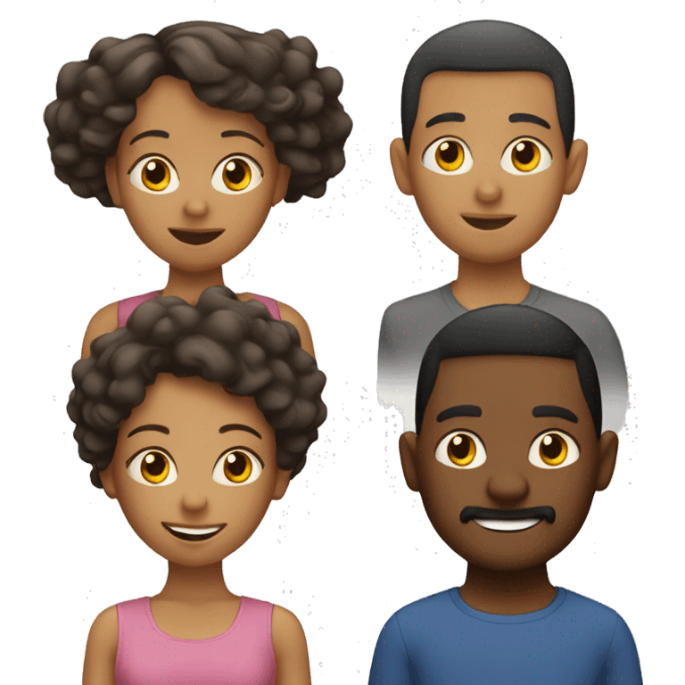 Familia de 3 emoji