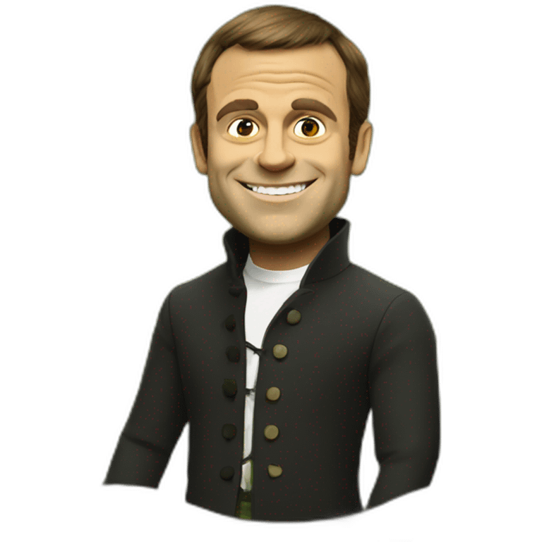 shrek with emmanuel macron emoji