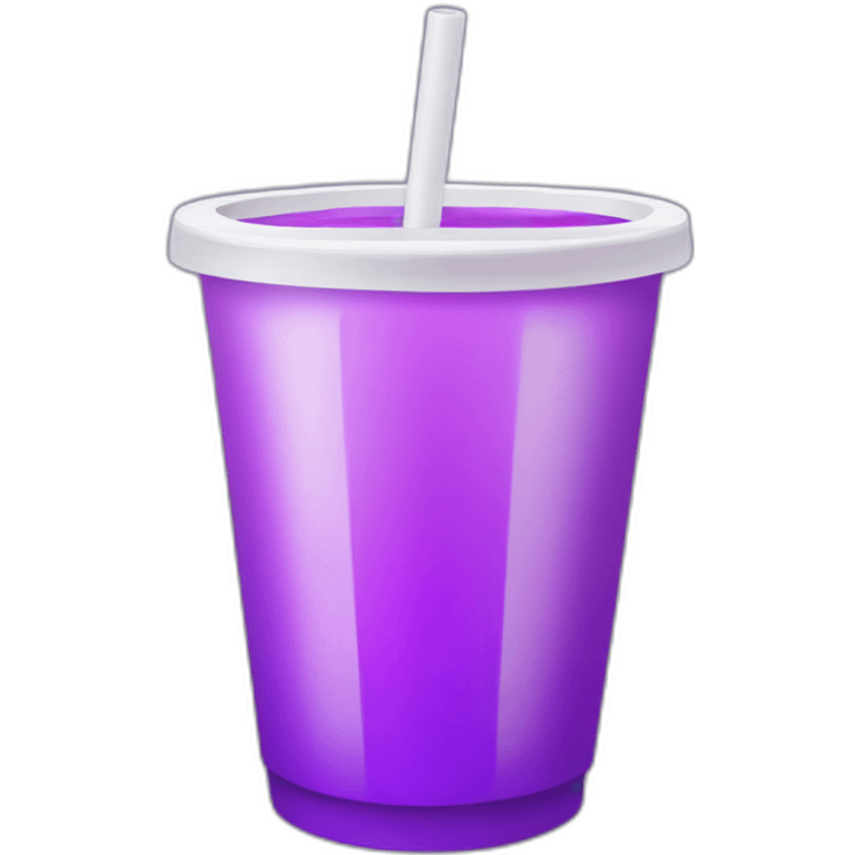 White Double cup of purple drink emoji