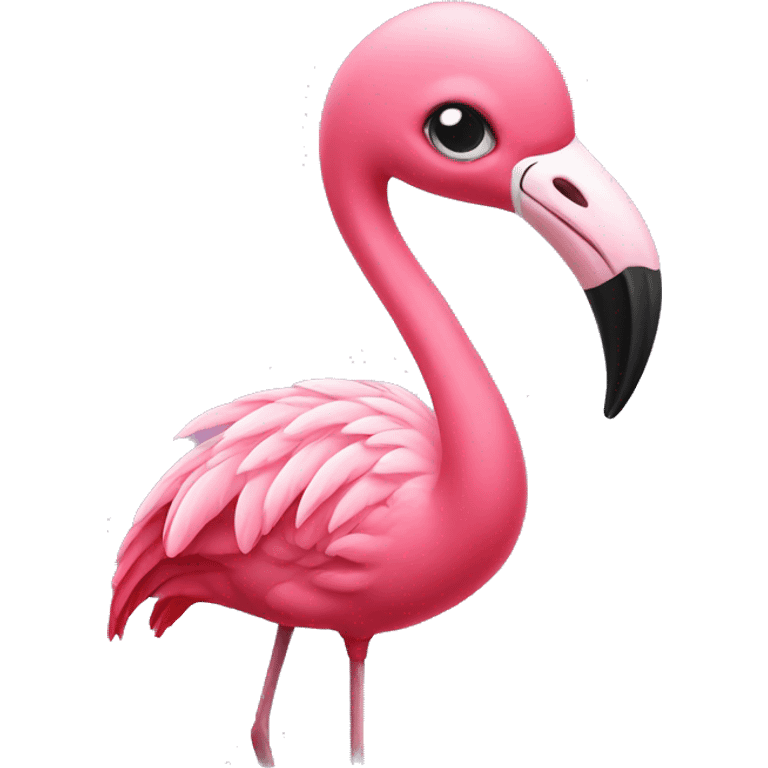 flamingo with dress emoji