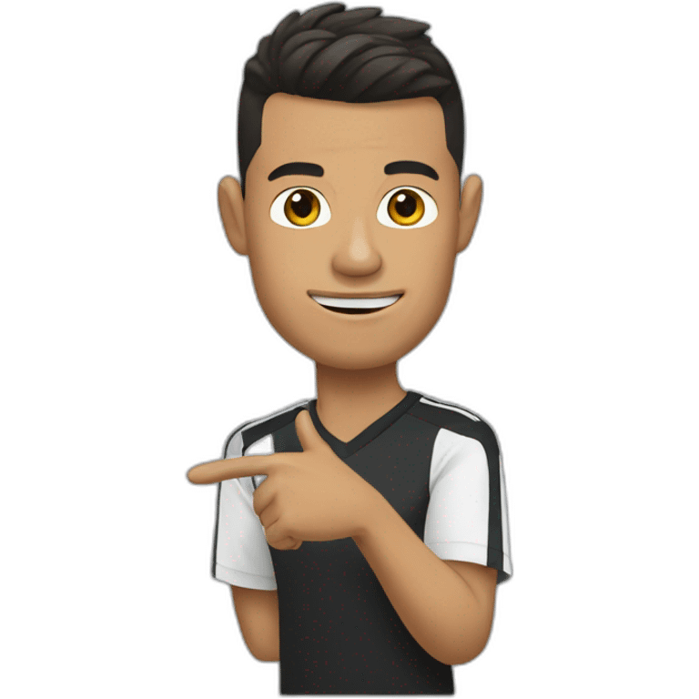 ronaldo with hand gestures  emoji