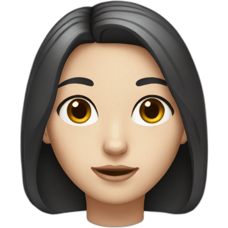 white woman black hairs cat emoji