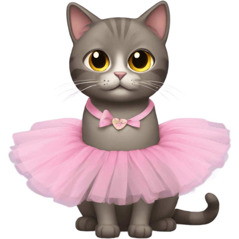 cat wearing a tutu emoji