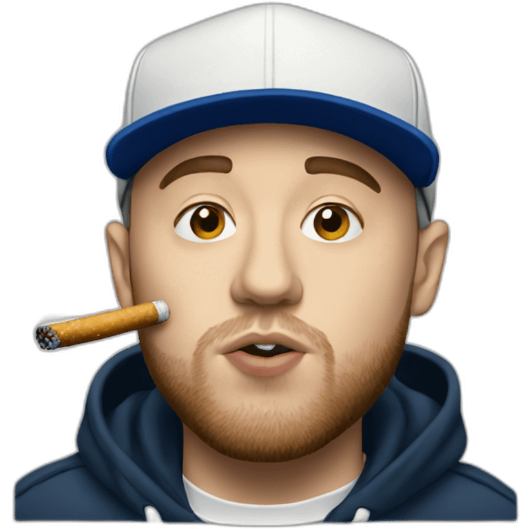 mac miller smoking emoji