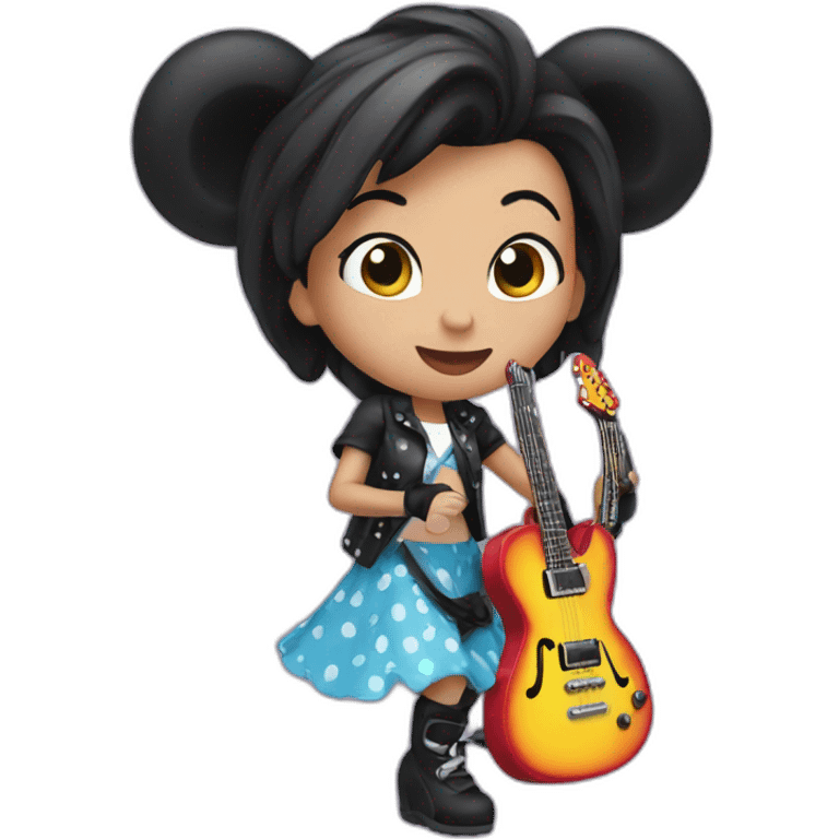 Minnie rockstar emoji