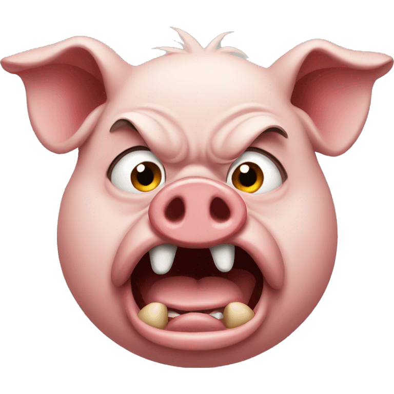 Angry pig  emoji