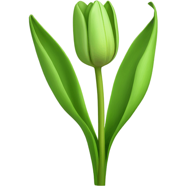 green tulip emoji