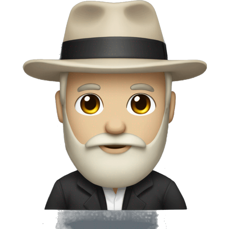 a mafioso wearing a fedora with white skin and a light brown beard holding an anime pillow emoji