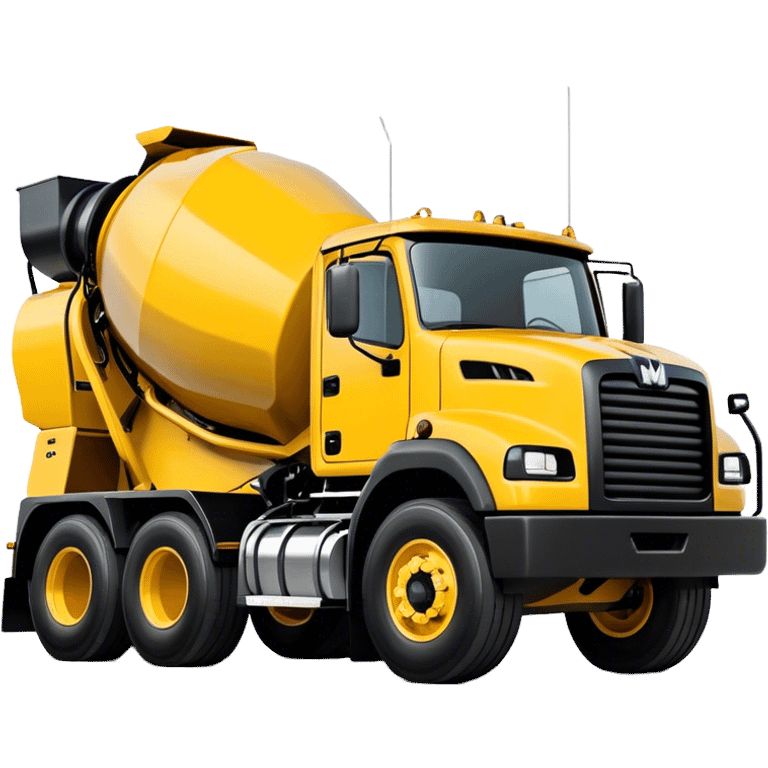 Cement Mixer - Mack Granite (Model Year: 2022) (Iconic colour: Yellow and black) emoji