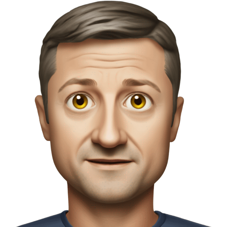 Ukranian Vladimir Zelensky super realistic emoji