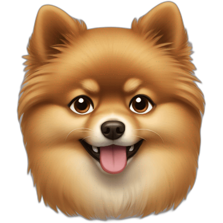 Pomeranian brown hair crying emoji